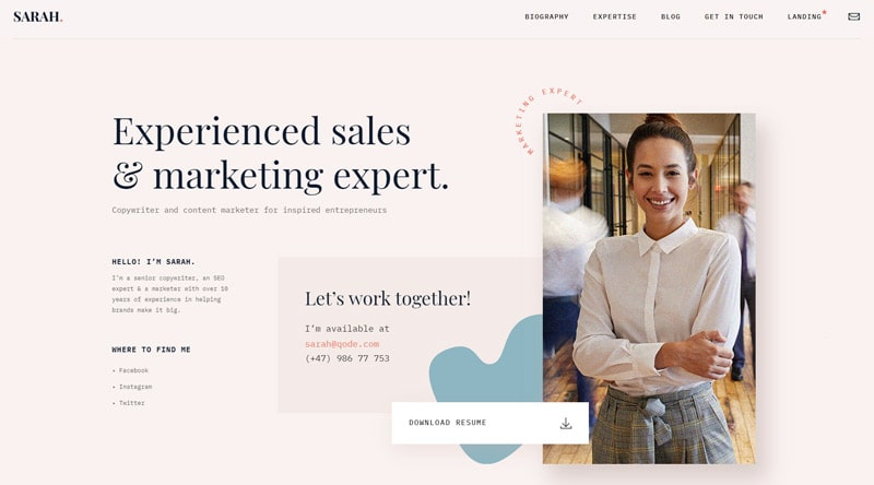 10+ отличных тем Wordpress для резюме и что включить 4 MyCareer vCard WordPress Theme
