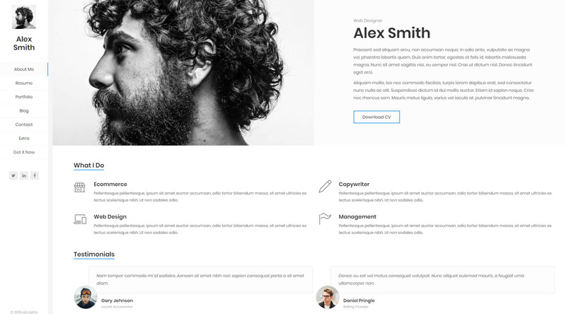 10+ отличных тем для резюме на Wordpress и что включить 10 Kerge Resume WordPress Theme