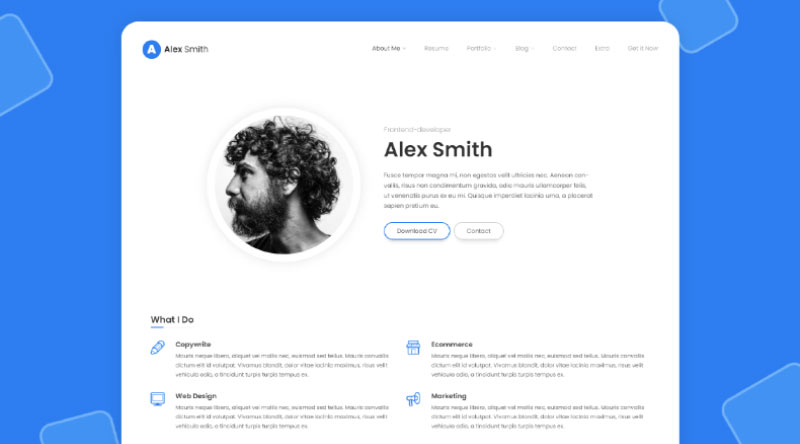10+ отличных тем Wordpress для резюме и что включить 8 Leven Resume WordPress Theme