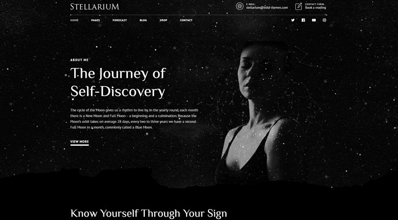 5 meilleurs thèmes WordPress d'astrologie pour un succès étoilé 3 Stellarium Astrology WordPress Themes