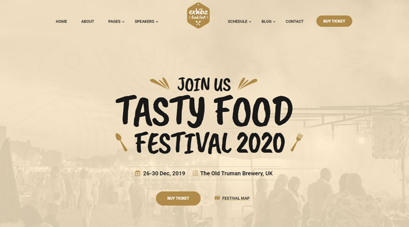 Exhibz Festival WordPress Theme