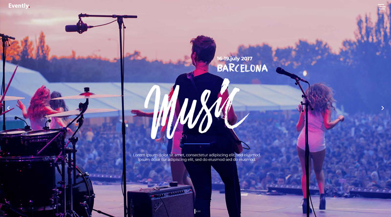 Evently Festival WordPress Theme