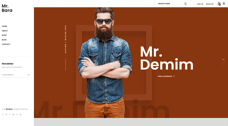 Mr.Bara WordPress Theme