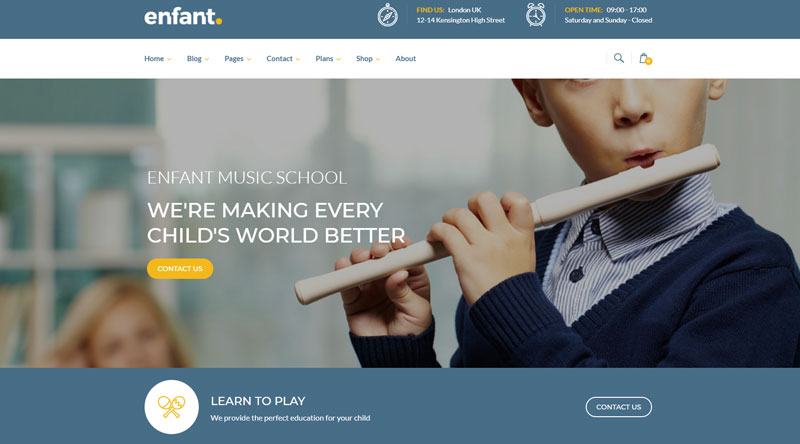 Enfant WordPress Theme