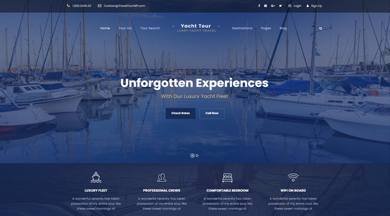 Travel Tour Booking WordPress