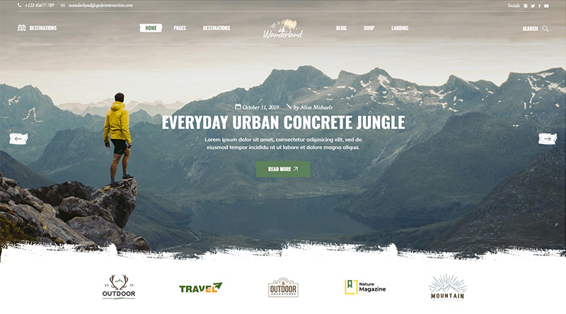 Wanderland WordPress Theme
