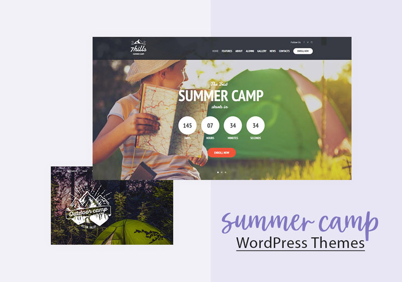 Summer Camp WordPress Themes banner