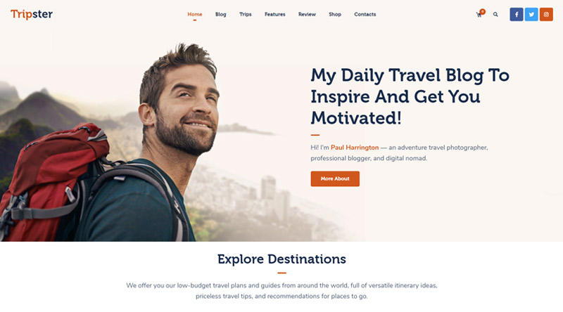 Tripster WordPress Theme
