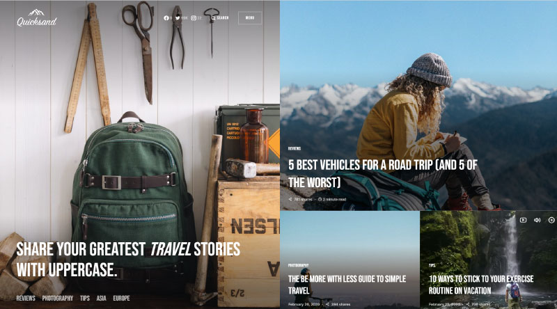 Uppercase WordPress Theme