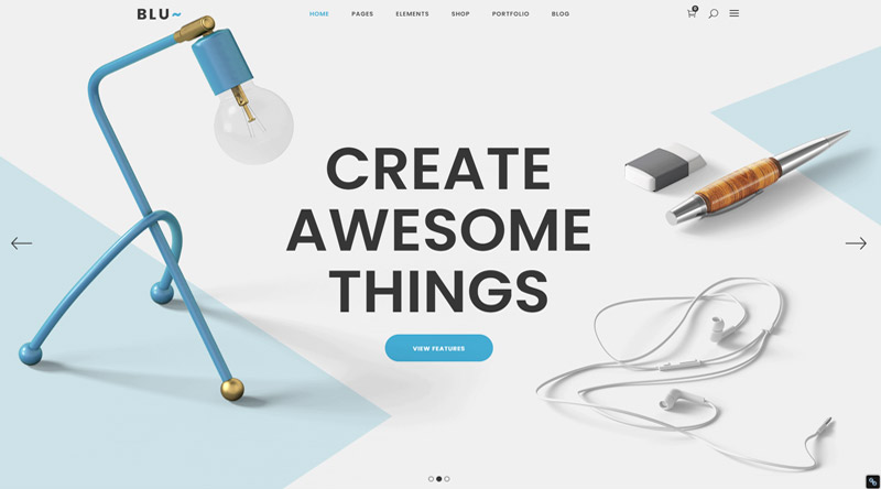 Blu WordPress Theme