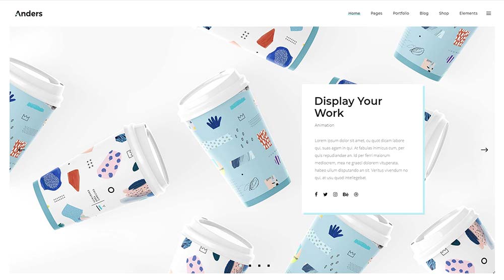 Anders WordPress Theme with Slider