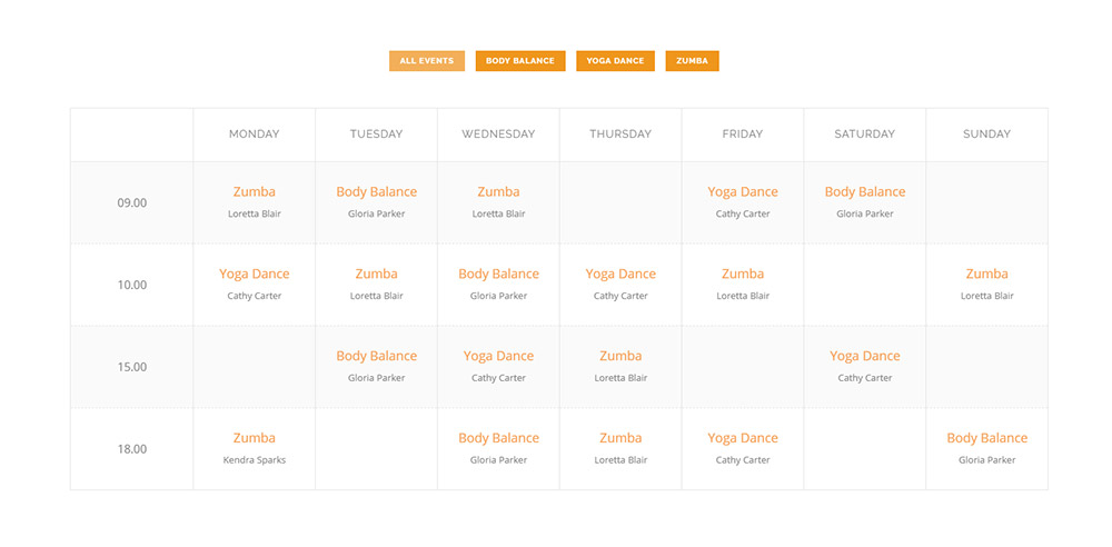 Anahata Responsive Schedule