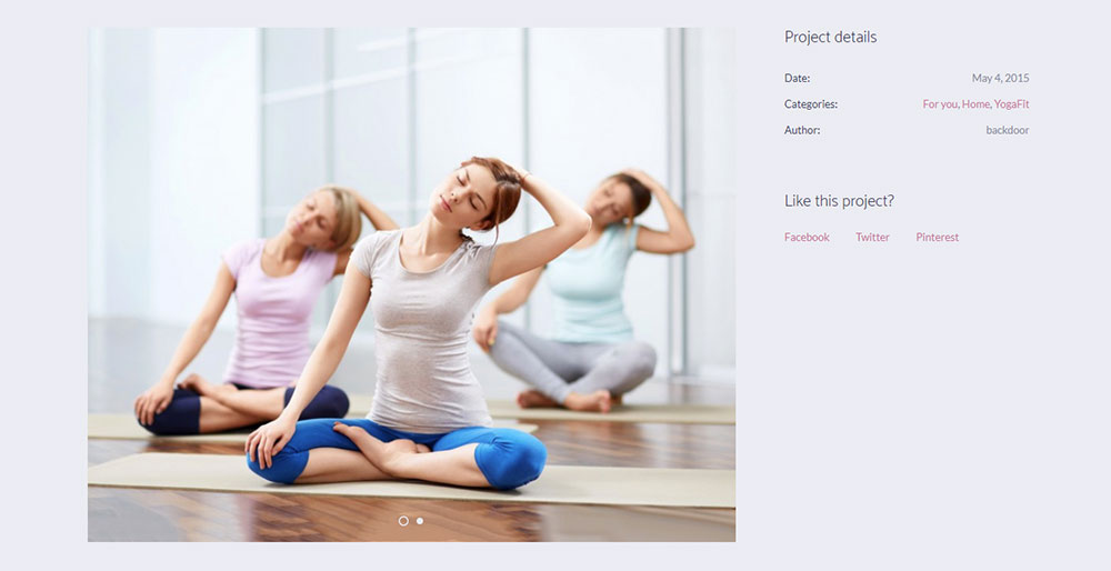 Yoga Fit WordPress Theme