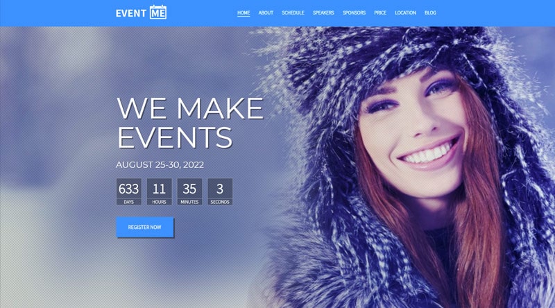EventMe Coming Soon WordPress Themes