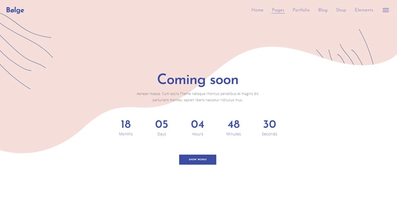 Bolge Coming Soon WordPress Themes