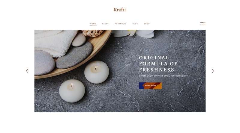 Krafti candle WordPress Theme