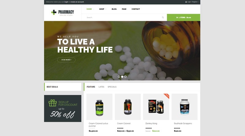 Pharmacy WooCommerce WordPress Responsive Theme