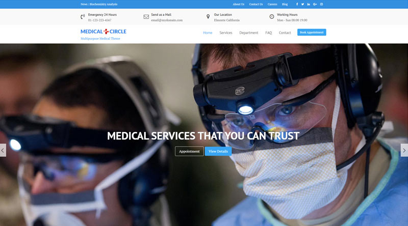 Medical Circle WordPress Theme