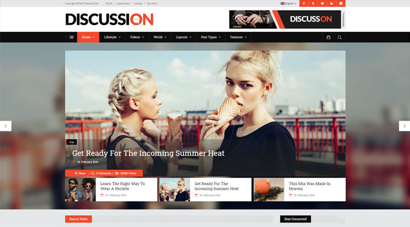 Discussion WordPress Theme