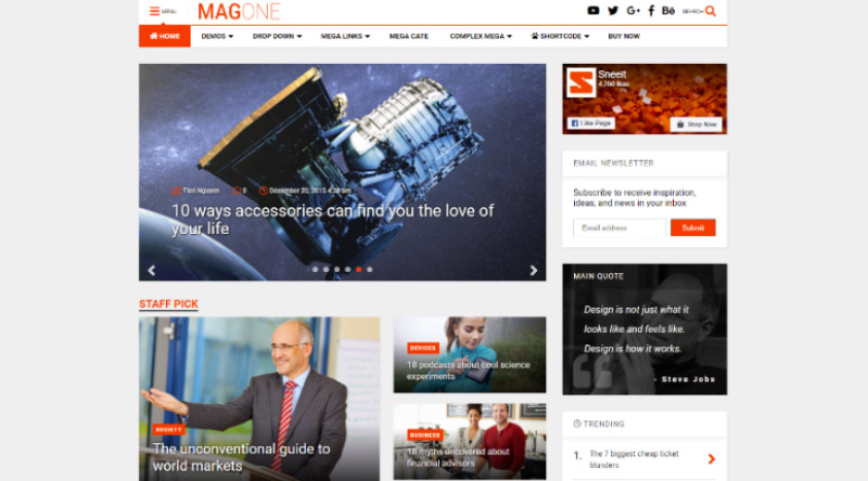MagOne WordPress Theme