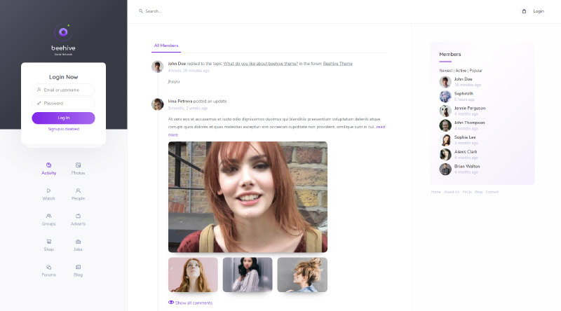 Beehive WordPress Theme