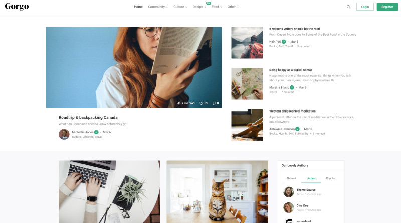 Gorgo WordPress Theme
