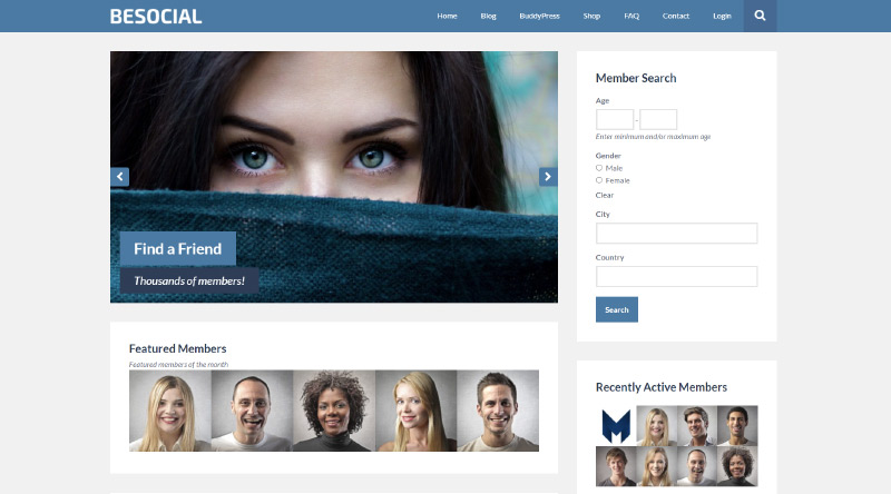 Besocial WordPress Theme