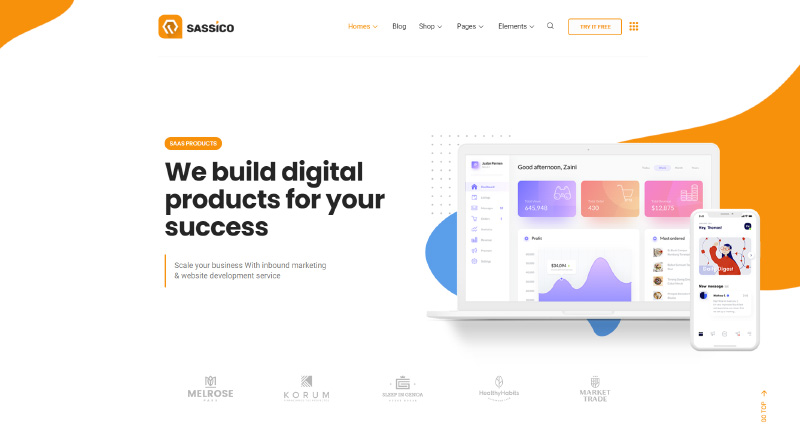 Sassico WordPress Theme