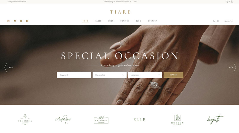 Tiare WordPress Theme