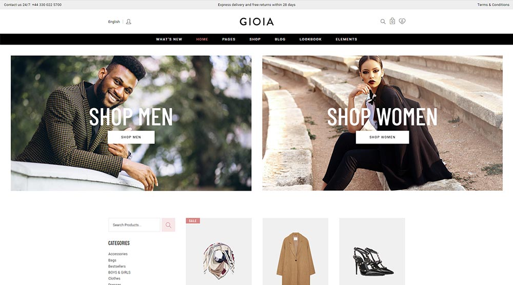 5 Tema WordPress Marketplace Terbaik yang Memiliki Semuanya Gioia WordPress Theme