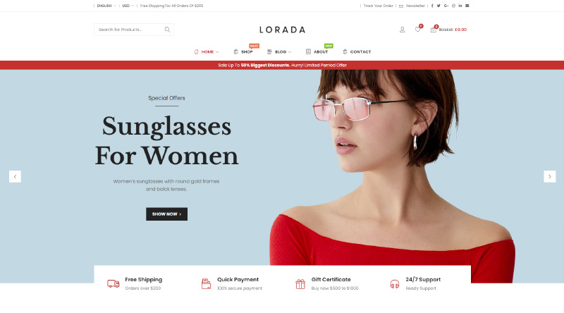 Lorada WordPress Theme