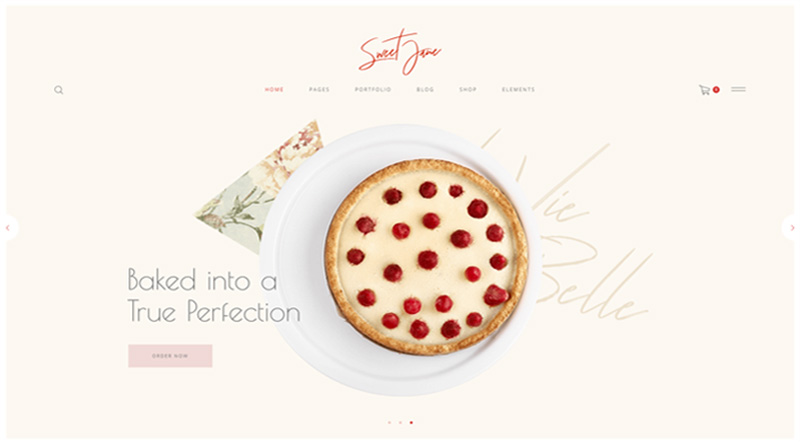 5トップアイキャンディケーキWordPressテーマ3 Sweet Jane WordPress Theme