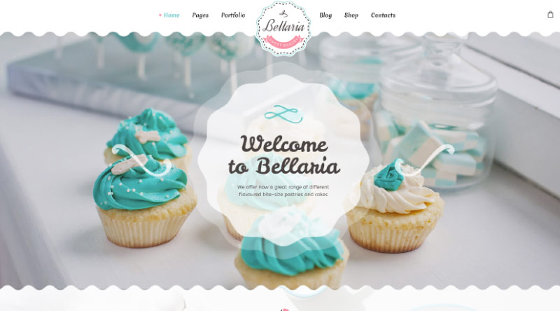 5トップアイキャンディケーキWordPressテーマ6 Bellaria WordPress Theme