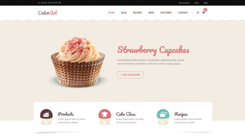 5トップアイキャンディケーキWordPressテーマ5 Levain WordPress Theme