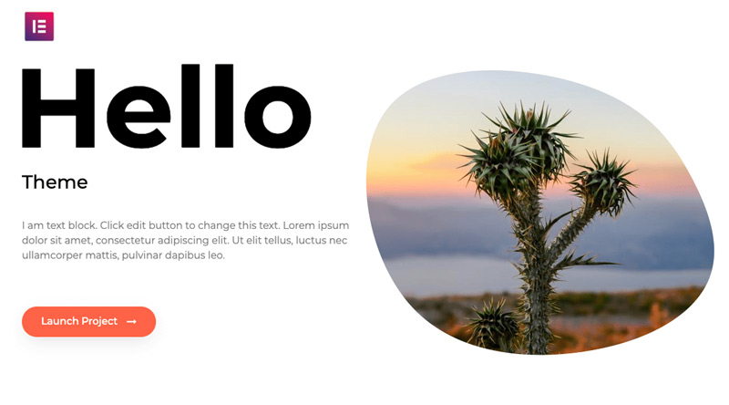 Hello Elementor WordPress-Theme