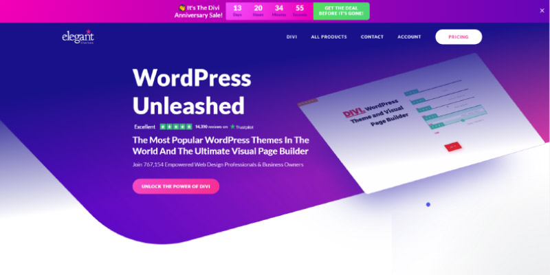 Divi builder theme discount