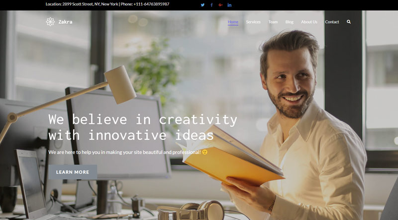 Zakra WordPress Theme
