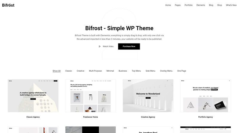 Bifrost WordPress Theme