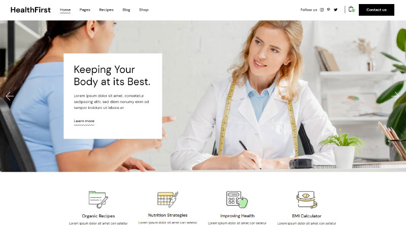 HealthFirst Healtcare WordPress Theme