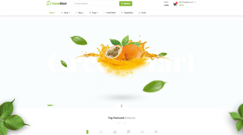 10 migliori temi Dokan per mercati multi-vendor 8 GreenMart WP Theme