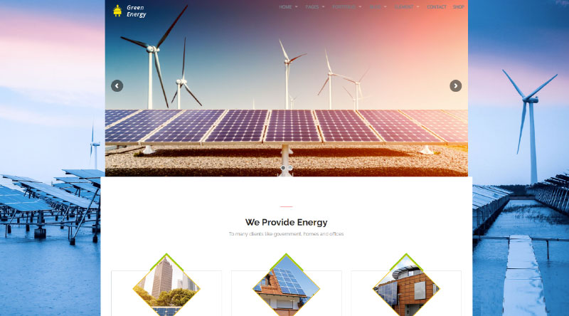 Green Energy WordPress Theme