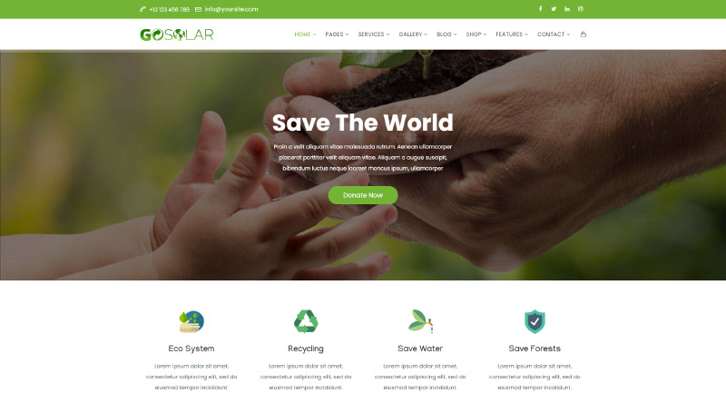 GoSolar WordPress Theme
