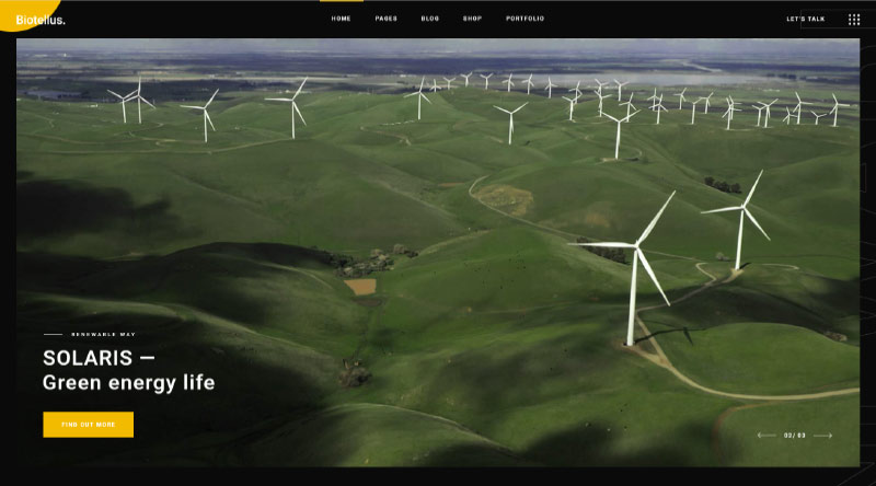 Biotellus WordPress Theme