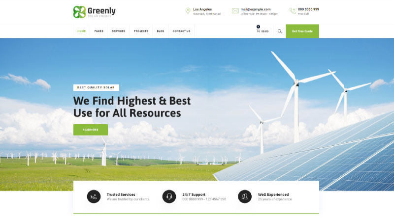 Greenly WordPress Theme