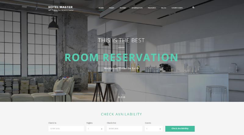 10 Tema WordPress Teratas untuk Kamar Hotel 11 Hotel Master Booking WordPress