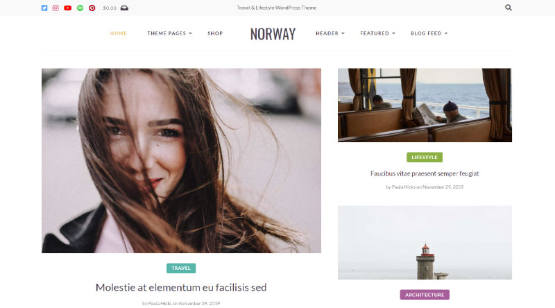 Norway WordPress Theme