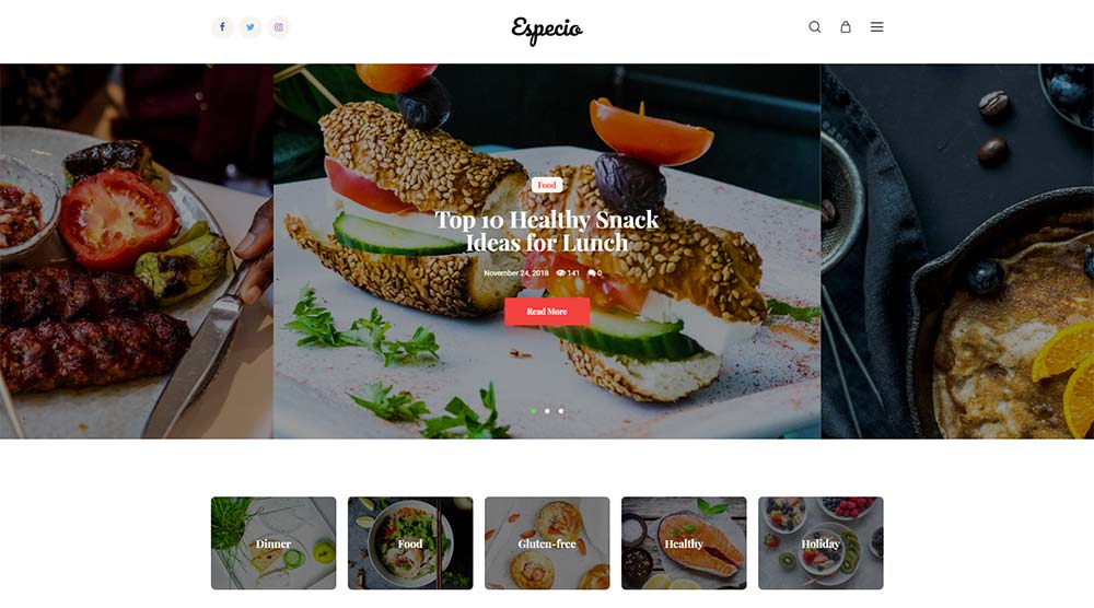Especio WordPress Theme