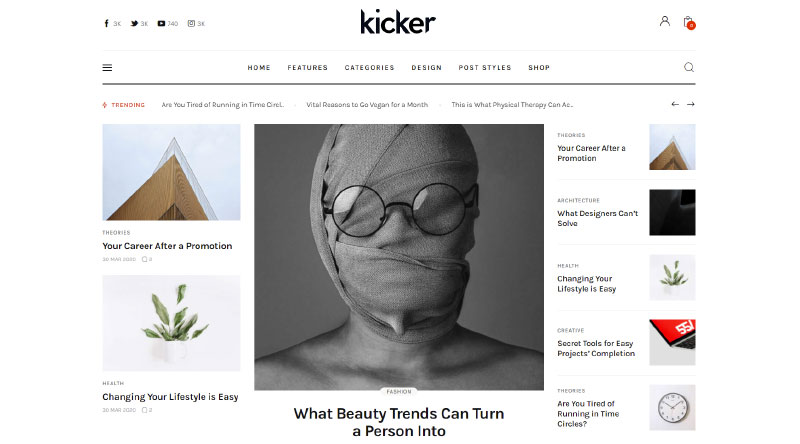 Kicker WordPress Theme