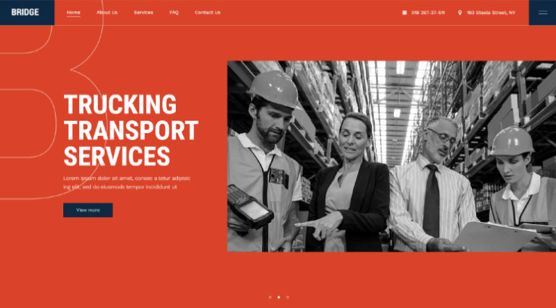 Bridge Logistic WordPress Theme