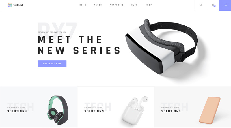 15 Profesyonel Teknoloji WordPress Teması 3 Techlink WordPress Theme